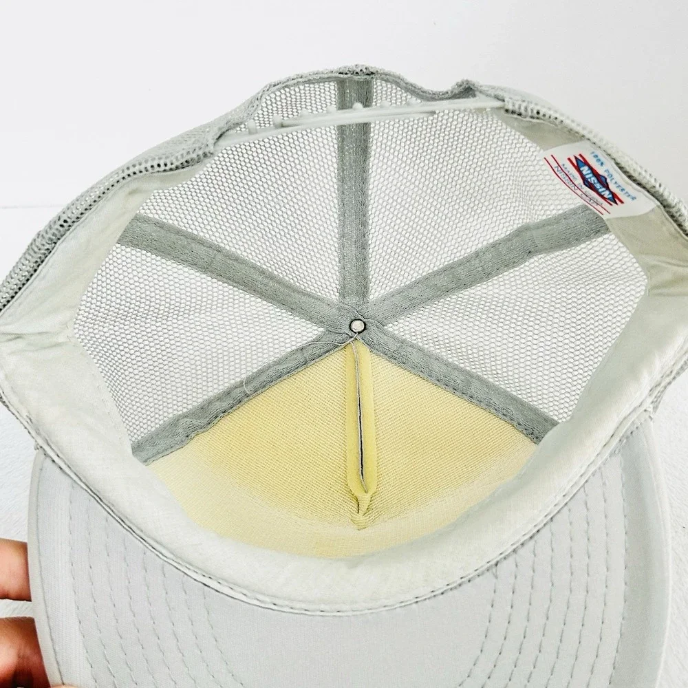 Lewis County Public Works Rope Foam Trucker Hat Cap Snapback Gray Outdoors